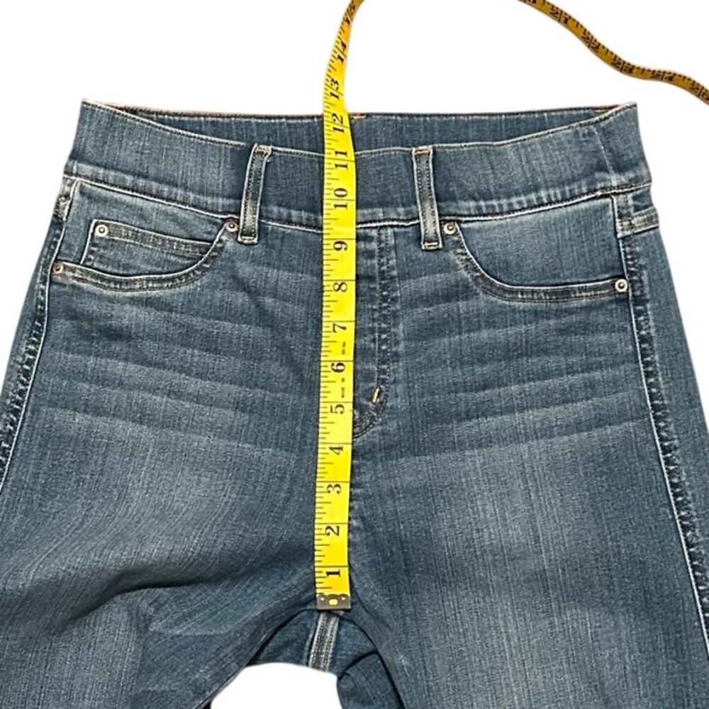 SPANX High Rise Flare Jeans Vintage Boho Indigo Wide Leg Size MP - Picture 11 of 14
